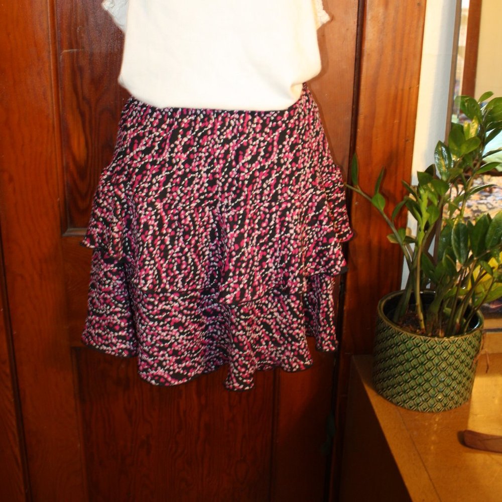 Cute Flutter Tiered Polka dot skirt